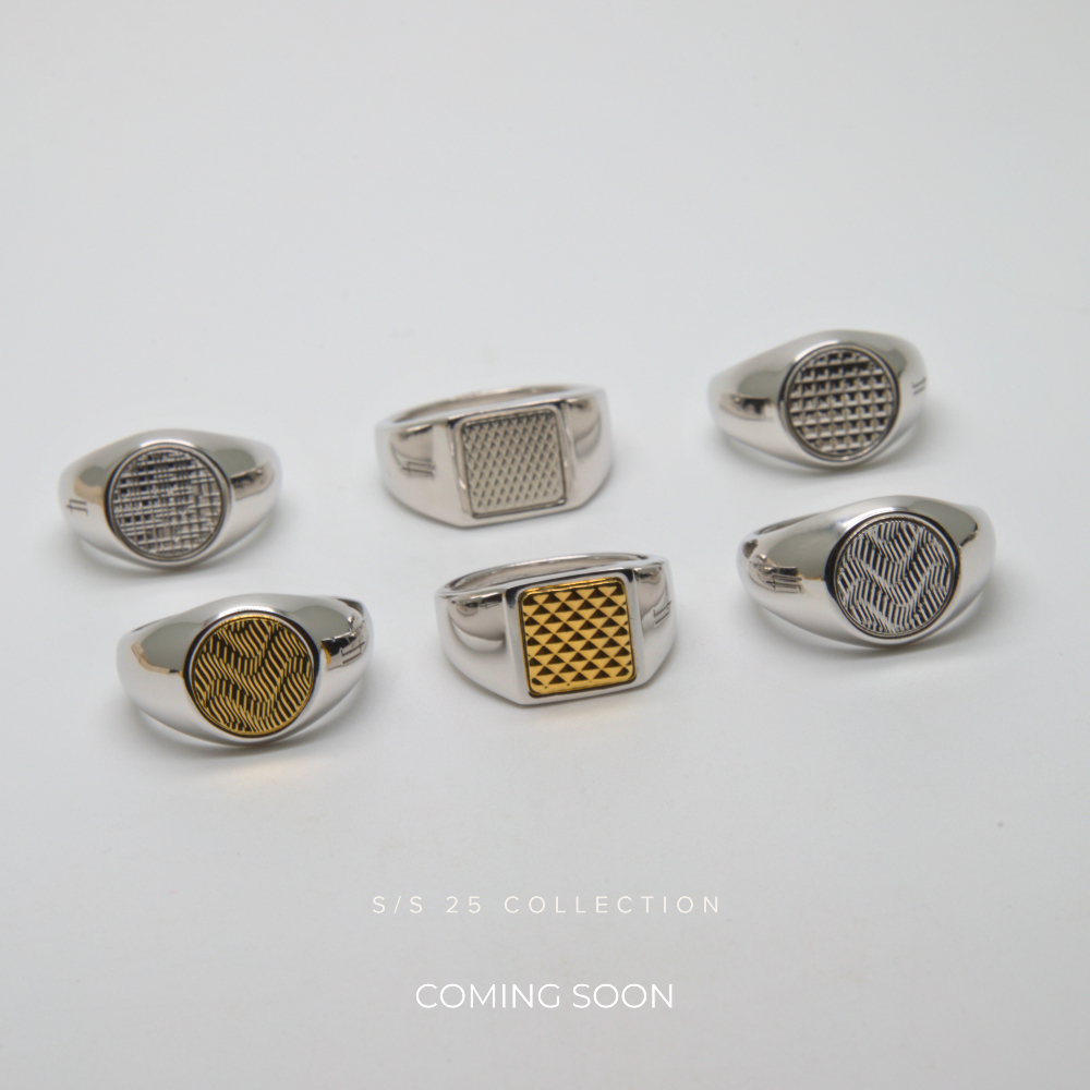 LouisFaglin's tweet photo. Textile Series Rings — Handcrafted with guilloché metalworking, each line is intricately engraved to create classic woven patterns. Made in Paris, France.

——————————
#LouisFaglin #signetrings #silverrings #guilloche #guillochejewelry #bespoke #925silverjewelry https://t.co/MFv5GzFIwO
