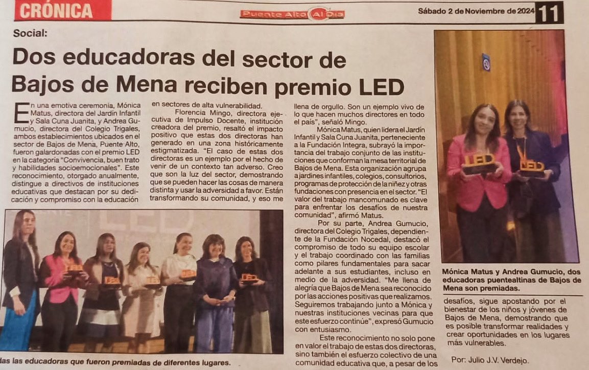 Felicitaciones a las dos galardonadas de Bajos de Mena👏🏻👏🏻👏🏻