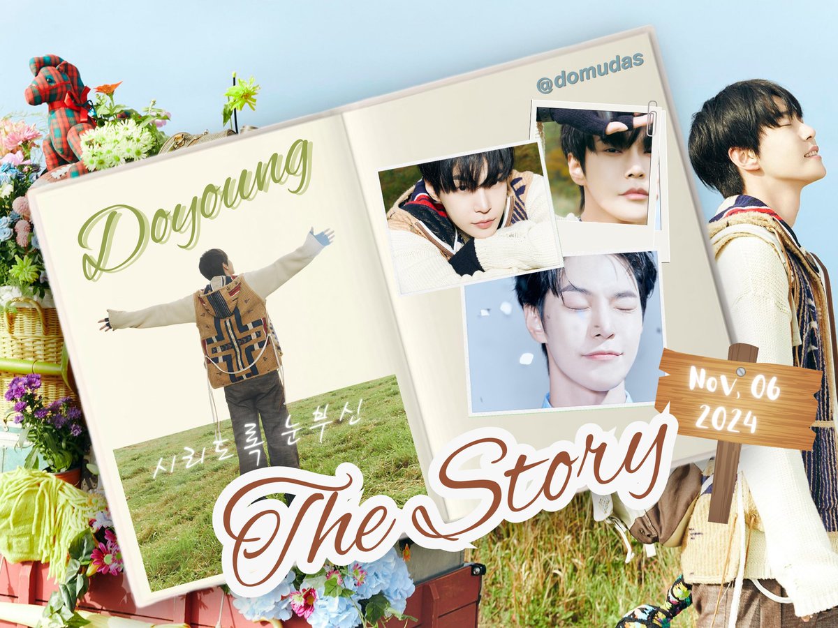 ️️ 
As November drapes us in winter’s quiet chill, 
find    warmth    in   시리도록 눈부신 (𝙏͟𝙝͟𝙚͟ 𝙎͟𝙩͟𝙤͟𝙧͟𝙮). 
Wear  our   𝘁𝘄𝗶𝗯𝗯𝗼𝗻,  join  the celebration with 
join our 𝗴𝗶𝘃𝗲𝗮𝘄𝗮𝘆,  and  let Doyoung’s melody 
light the fading autumn twilight. 🍀
 ️️