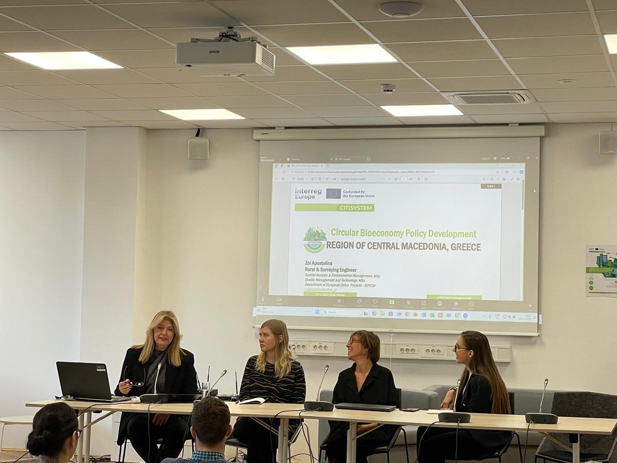 Live from Kranj 🇸🇮: our partners have presented their policy situations <a href="/LahdenKaupunki/">Lahden kaupunki</a> 🇫🇮, <a href="/StadMechelen/">Stad Mechelen</a> 🇧🇪, <a href="/tuke_sk/">Technical University of Košice</a> 🇸🇰, RDFCM 🇬🇷 &amp; <a href="/irtacat/">IRTA</a> 🇪🇸 to share with local stakeholders attending the 4th Interregional Meeting
<a href="/interregeurope/">Interreg Europe</a> <a href="/CITISYSTEMeu/">CITISYSTEM</a> #circularbioeconomy