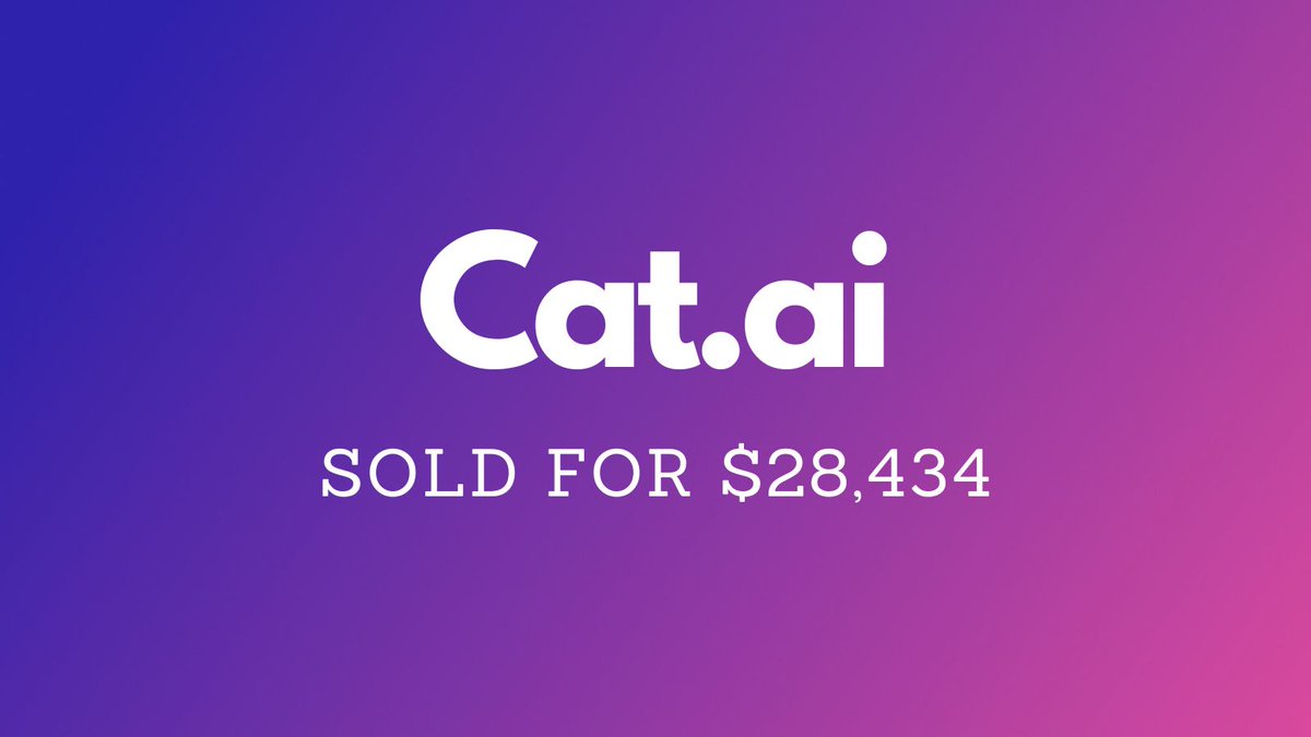 NameBio's tweet image. Yesterday saw $459k in domain name sales including:

$28,434 Cat․ai
$16,995 Bet4You․com
$12,350 Life․io
$7,300 EntertainmentNews․com
$6,000 AutoGrading․com
$5,990 VoteMap․com

Full list 👉 namebio.com/daily

#Domains