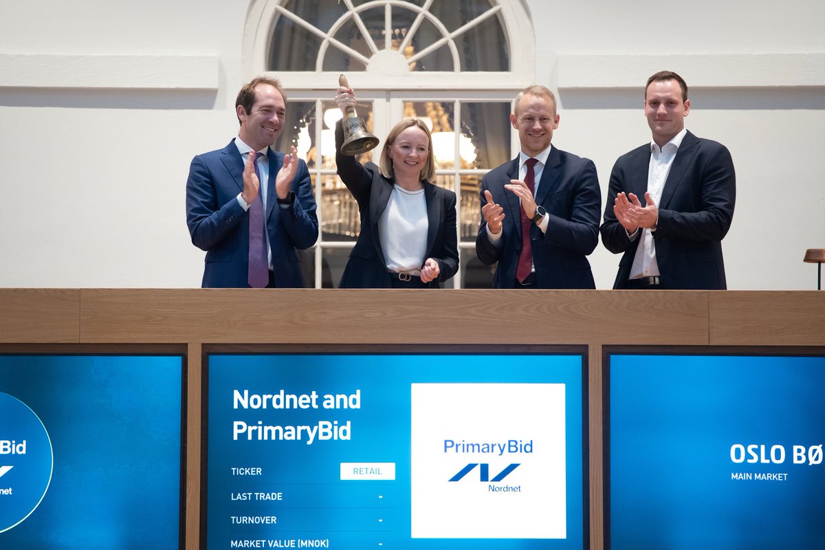 Mari Rindal Øyen (@marinordnet) on Twitter photo 🔔Nå åpner vi i <a href="/NordnetNO/">Nordnet Norge</a> døren for for mindre investorer til å delta i rettede emisjoner! Gjennom samarbeidet med <a href="/PrimaryBid/">PrimaryBid</a> kan mindre investorer fremover tegne seg i en egen retail transje via Nordnet!
#fintwit #nordnet #børs #emisjoner
Les mer: news.cision.com/no/nordnet/r/n… 🔔Nå åpner vi i <a href="/NordnetNO/">Nordnet Norge</a> døren for for mindre investorer til å delta i rettede emisjoner! Gjennom samarbeidet med <a href="/PrimaryBid/">PrimaryBid</a> kan mindre investorer fremover tegne seg i en egen retail transje via Nordnet!
#fintwit #nordnet #børs #emisjoner
Les mer: news.cision.com/no/nordnet/r/n…
