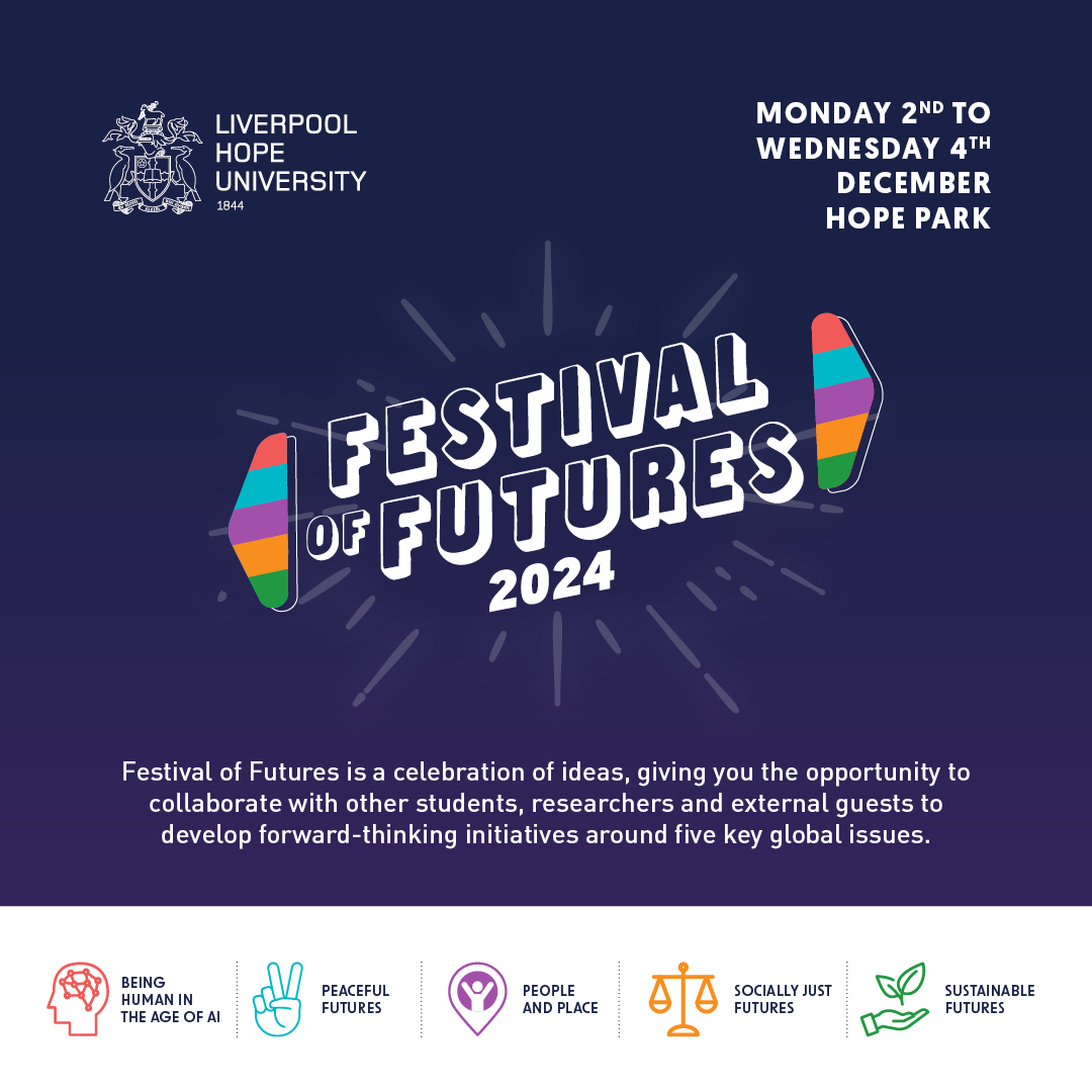 🎊 The countdown is on for Festival of Futures 2024 🎊

You'll have the opportunity to learn more about five key global issues from researchers and external guest speakers, and work in groups to come up with solutions to specific challenges.