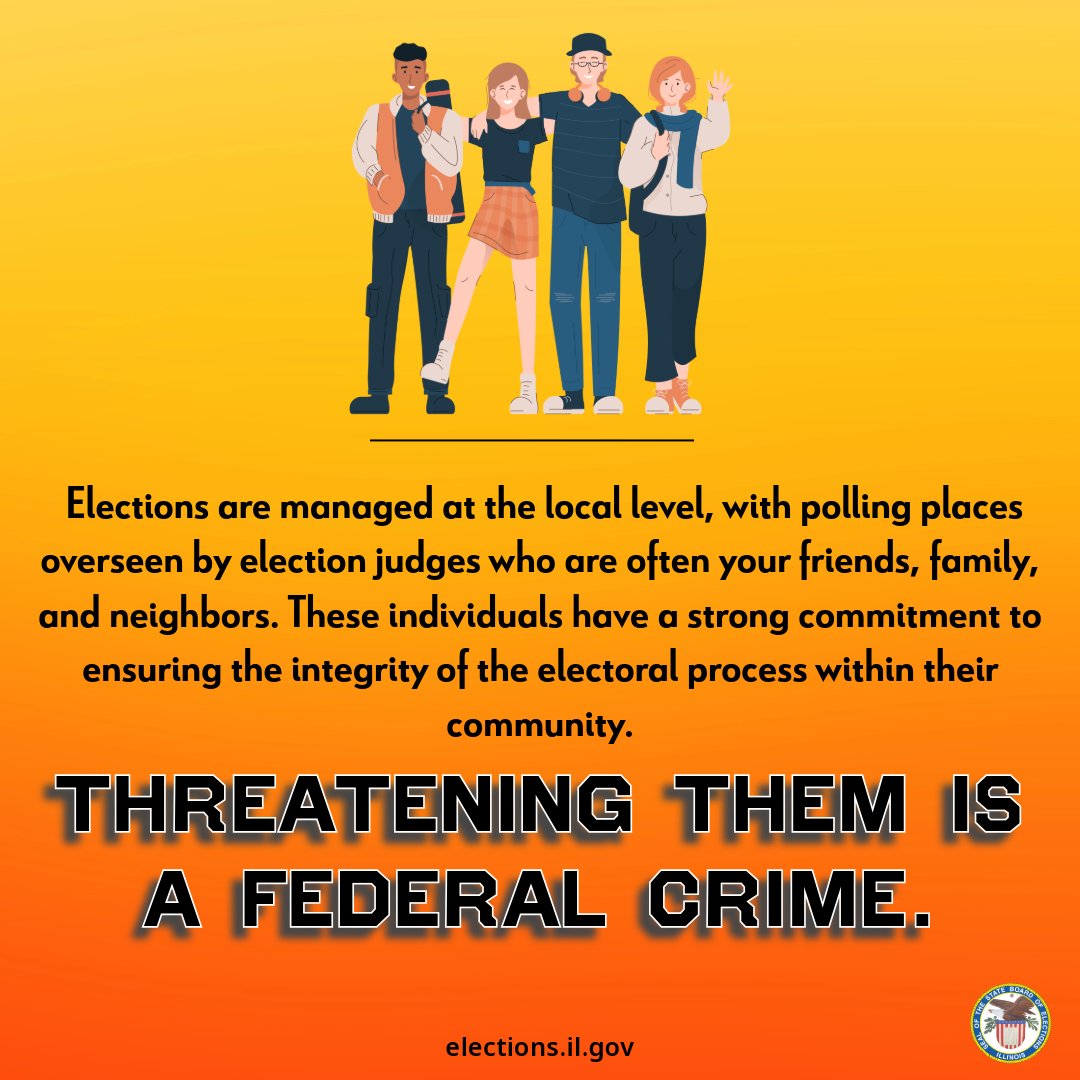 As you cast your vote today, remember to treat your election judges with kindness! They’re your community members working tirelessly for our democracy. A little kindness goes a long way! 😊✨ #ElectionDay #KindnessCounts #ProtectDemocracy