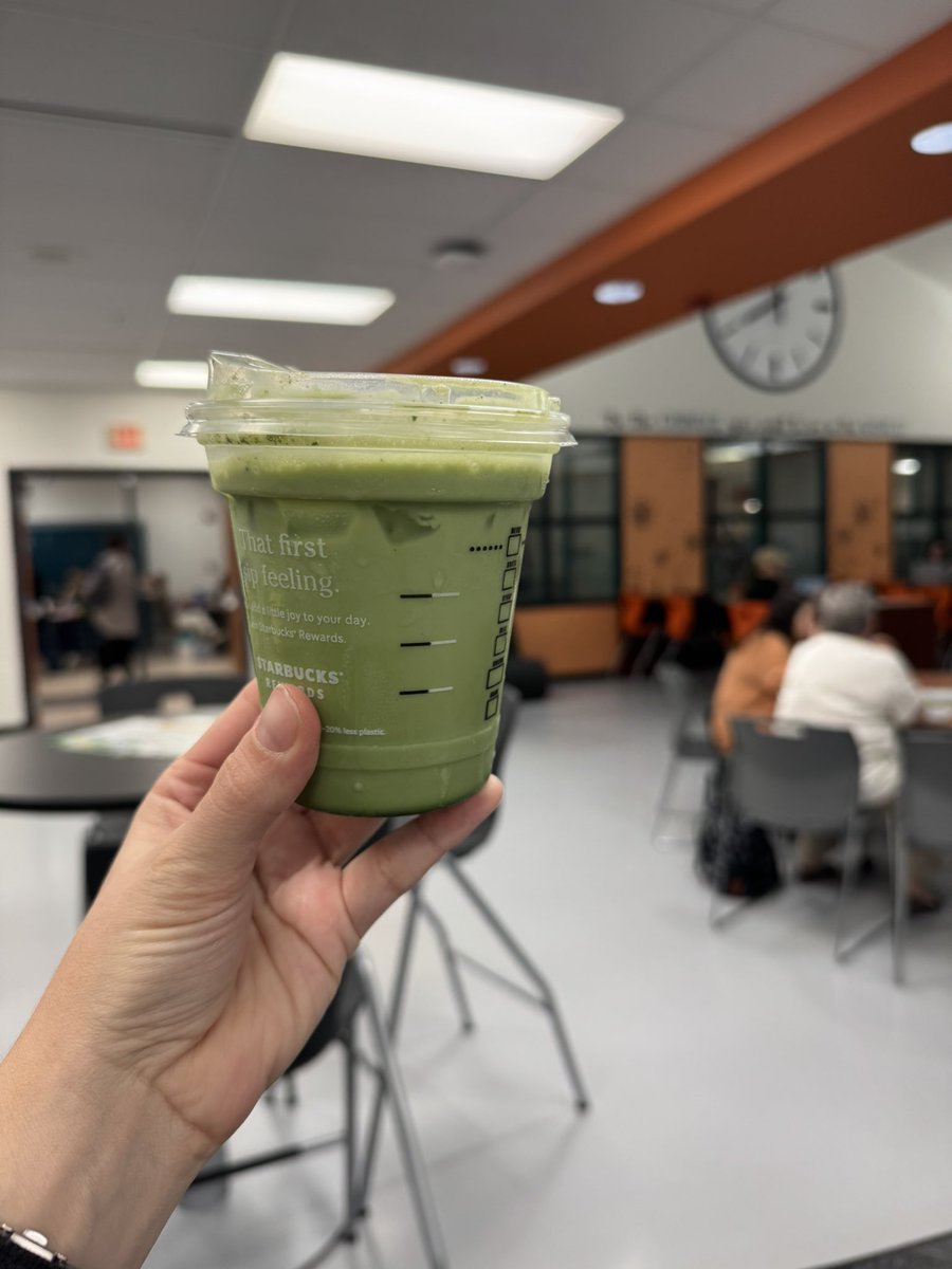 Anyone at #migoogle want this? I stopped at Starbucks this morning and they gave me an extra iced matcha latte. Come find me in the media center! <a href="/michGoogle/">miGoogle</a>