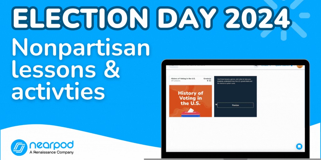 Nearpod (@nearpod) on Twitter photo Today is #ElectionDay! #Vote
๐ณ๏ธ Inspire a classroom of future voters by using these lessons in partnership with <a href="/icivics/">iCivics</a> & more: bit.ly/481k50k Today is #ElectionDay! #Vote
๐ณ๏ธ Inspire a classroom of future voters by using these lessons in partnership with <a href="/icivics/">iCivics</a> & more: bit.ly/481k50k