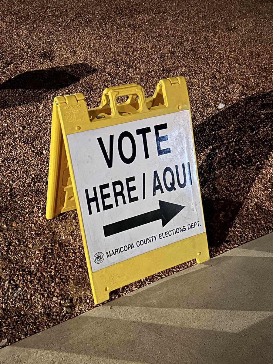 Polls are open!!! If you need to drop off your ballot or vote in person, go to locations.maricopa.vote for voting centers and drop boxes near you! #LD4