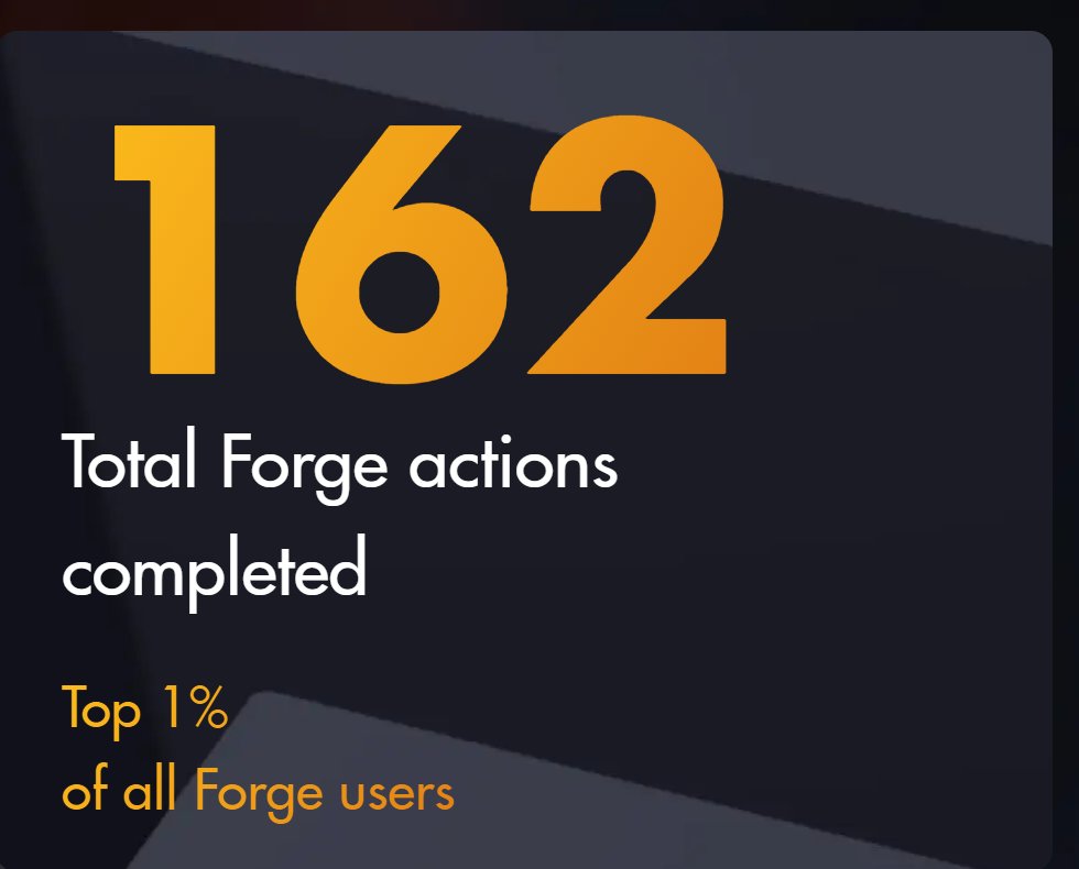 esrebew's tweet image. Season 2 on #FORGE is done #ForgeRecap Gaming and unlocking achievements...on to the next one