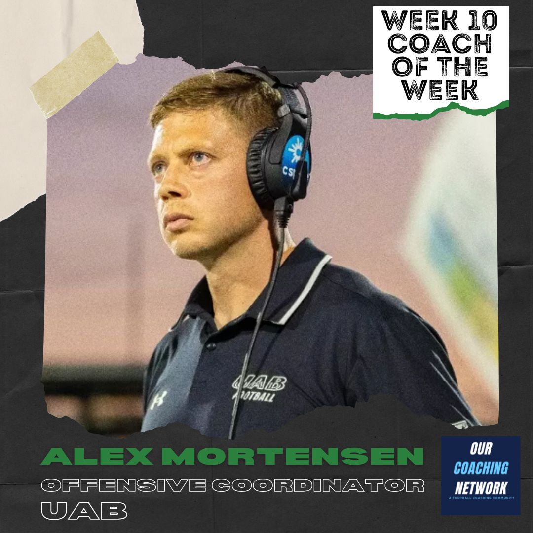 Our Coaching Network | A Football Coach Community (@ourcoachingnet) on Twitter photo πOffensive Coordinator of the Weekπ
Following <a href="/UAB_FB/">UAB Football</a>'s 59-21 win against Tulsa <a href="/Alex_Mortensen_/">Alex Mortensen</a> is our G5 OC of the Week presented by <a href="/ourcitycoffee/">Our City Coffee</a>βοΈ
537 Total Yards, SEVEN Passing TDs & 73% Pass Completionπ
Coach of the Weekπ§΅π πOffensive Coordinator of the Weekπ
Following <a href="/UAB_FB/">UAB Football</a>'s 59-21 win against Tulsa <a href="/Alex_Mortensen_/">Alex Mortensen</a> is our G5 OC of the Week presented by <a href="/ourcitycoffee/">Our City Coffee</a>βοΈ
537 Total Yards, SEVEN Passing TDs & 73% Pass Completionπ
Coach of the Weekπ§΅π