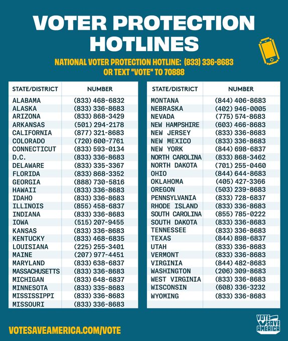 Trouble Voting today? There is help available.