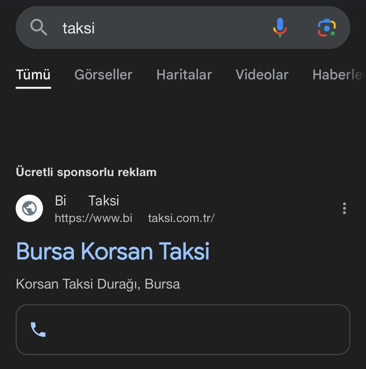 🚗 "Ehliyeti olan herkes, taksici olamaz" dediler... Biz de "Neden olmasın?" dedik! 📷Google’da korsan taksi reklamları yayında! 📷  
Umarım "gerçek" taksiciler sizi bulmadan sürmeye devam edersiniz.
#taksi #korsantaksi