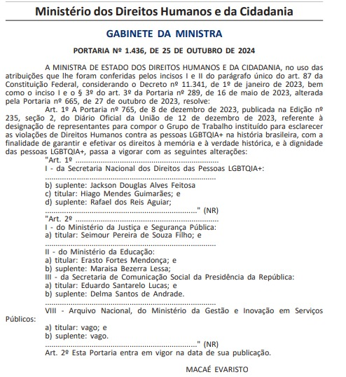 chicocougo's tweet photo. Entre o discurso e a realidade, abismos...

As duas cadeiras do Arquivo Nacional no Grupo de Trabalho que visa esclarecer as violações de Direitos Humanos contra pessoas LGBTQIA+ do Ministério dos Direitos Humanos e da Cidadania estão vagas. https://t.co/cX9JBF6WwH