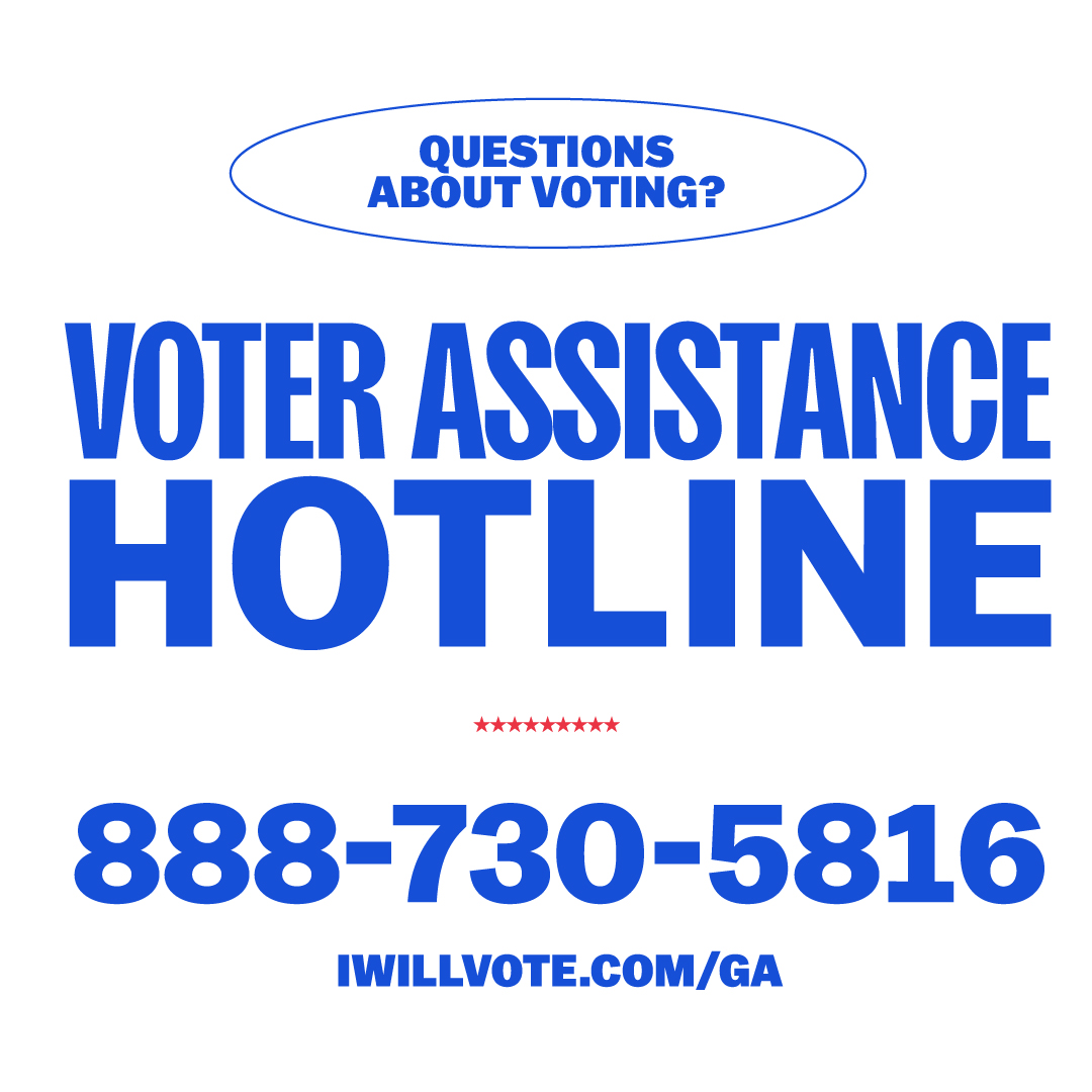 KamalaForGA's tweet image. 🗳️ Make sure your vote counts!

If you face any voting challenges or need guidance today—call or text our Voter Protection hotline at 888-730-5816.

We&apos;re not going back!