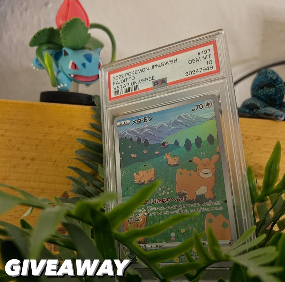 ✨PSA 10 DITTO KARTE GIVEAWAY✨🇯🇵

TEILNEHMEN:
⭐️ <a href="/hannesmeinname/">HanniMew</a> folgen
⭐️ <a href="/AsteriaGM/">ASTERIA GAMING</a> folgen
⭐️ Markiere einen Pokemon Fan 

(EXTRA CHANCE: Macht beim gleichen Giveaway auf meinem Insta hannimew mit)

Auflösung: 10. November ❤️

Viel Glück! 🍀 

#PokemonGO #PokemonTcg