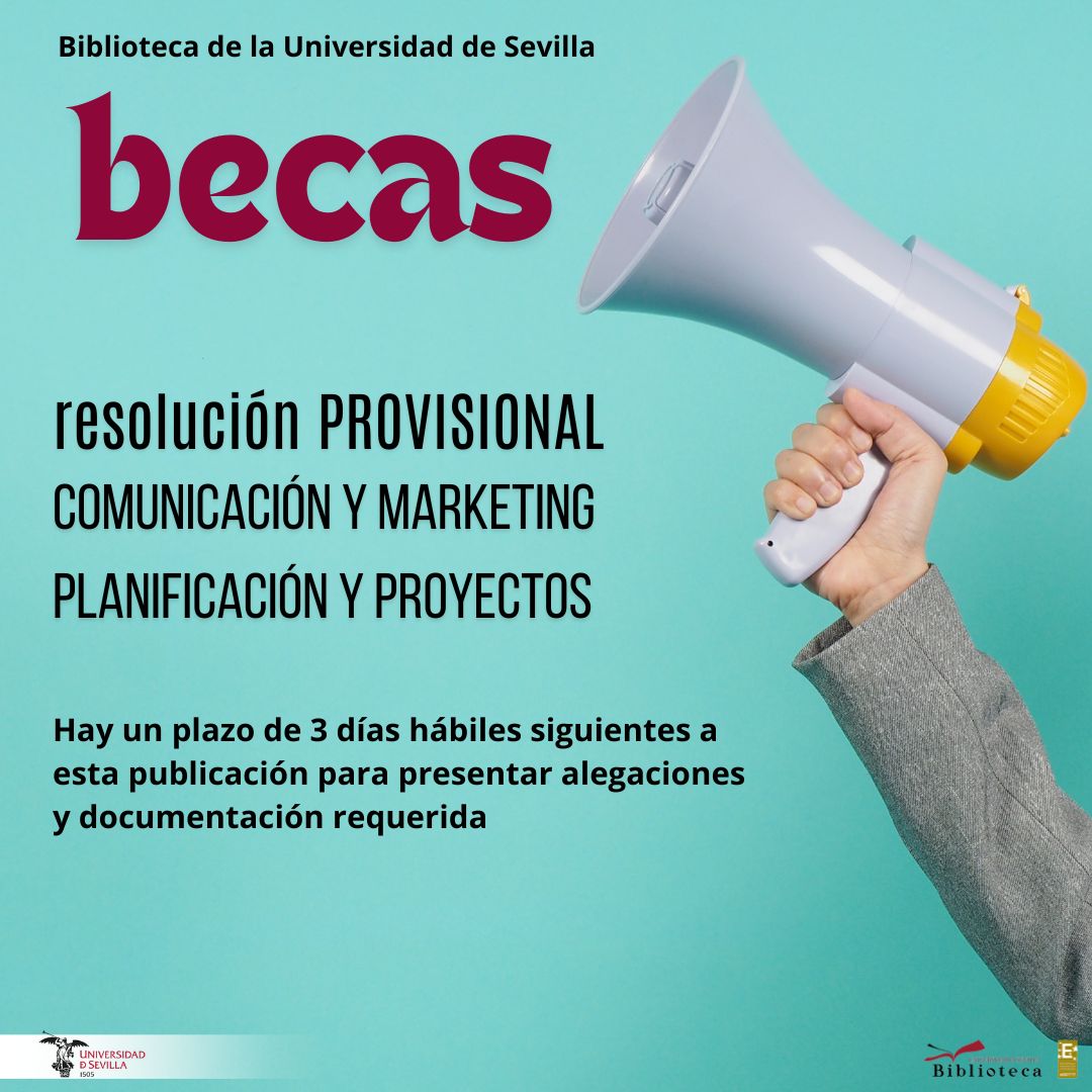 Biblioteca US (@biblioteca_us) on Twitter photo Atención: relación provisional de personas admitidas y excluidas de las becas de formación de Comunicación y Marketing y Planificación y Proyectos bib.us.es/noticias/relac… <a href="/unisevilla/">Universidad de Sevilla</a> <a href="/twitCADUS/">Consejo de Alumnos US</a> #becas Atención: relación provisional de personas admitidas y excluidas de las becas de formación de Comunicación y Marketing y Planificación y Proyectos bib.us.es/noticias/relac… <a href="/unisevilla/">Universidad de Sevilla</a> <a href="/twitCADUS/">Consejo de Alumnos US</a> #becas