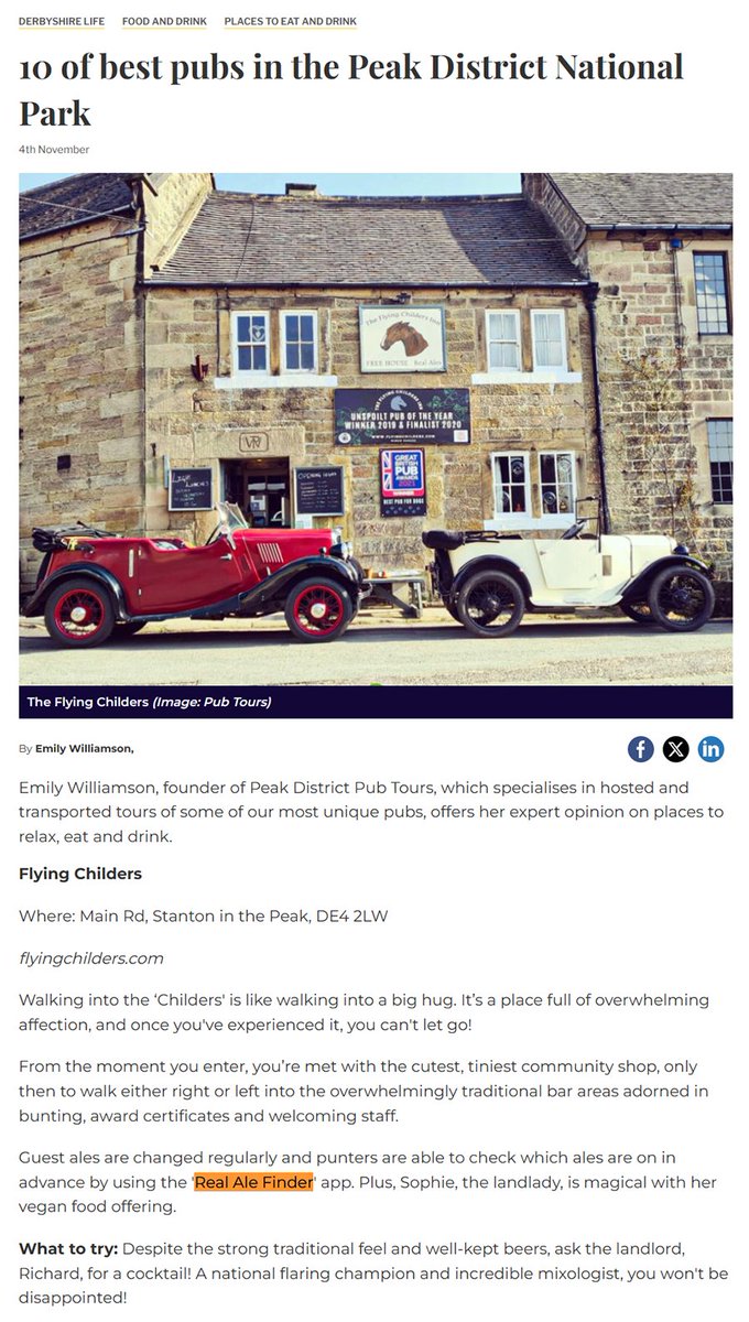 Real Ale Finder App (@realalefinder) on Twitter photo Another pub recognised as one of the best using our #RealAleFinder pub app.
10 of best pubs in the Peak District greatbritishlife.co.uk/magazines/derb…
Pub app - bit.ly/forpubs
Customer app - bit.ly/realalefinder
<a href="/derbyshirelife/">Derbyshire Life</a> Another pub recognised as one of the best using our #RealAleFinder pub app.
10 of best pubs in the Peak District greatbritishlife.co.uk/magazines/derb…
Pub app - bit.ly/forpubs
Customer app - bit.ly/realalefinder
<a href="/derbyshirelife/">Derbyshire Life</a>