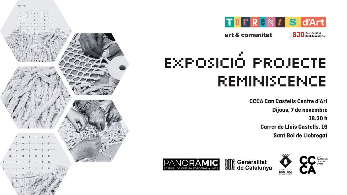 🖼️ Exposició "Reminiscence": un projecte de #TorrentsdArt que converteix les vivències i els records personals en imatges generades per intel·ligència artificial  

📍 CCCA Can Castells Centre d'Art (Carrer de Lluís Castells, 16 - Sant Boi de Llobregat) 
🗓️ Dijous, 7 de novembre