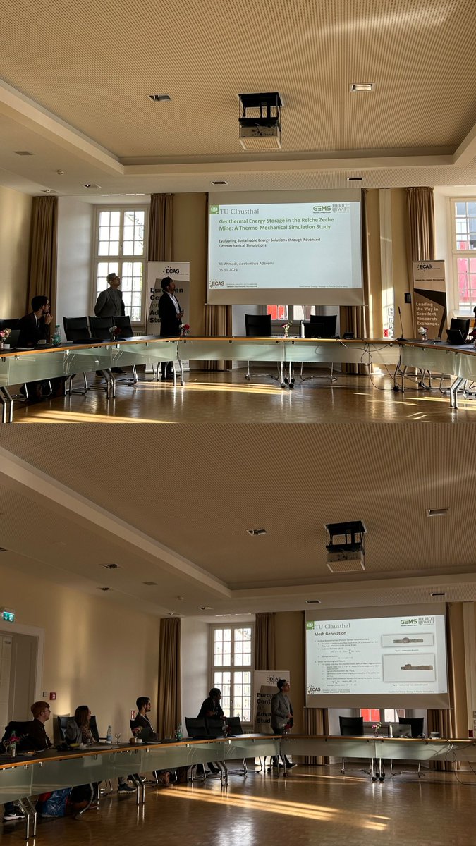 European Centre for Advanced Studies (@ecas_academia) on Twitter photo #FellowConference2024
The sixth and last Tandem (Ali Ahmadi from Clausthal University of Technology and Adetomiwa Ademeri from <a href="/HeriotWattUni/">Heriot-Watt University</a>) is investigating the geothermal potential of the Reiche Zeche mine.
#TandemFellowshipProgramme
#LeadinginExcellentResearch #FellowConference2024
The sixth and last Tandem (Ali Ahmadi from Clausthal University of Technology and Adetomiwa Ademeri from <a href="/HeriotWattUni/">Heriot-Watt University</a>) is investigating the geothermal potential of the Reiche Zeche mine.
#TandemFellowshipProgramme
#LeadinginExcellentResearch