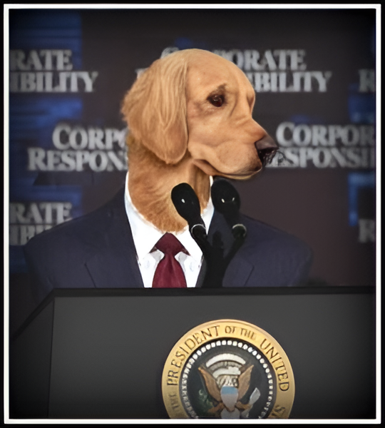 Scoobi_doge's tweet photo. As your Dog President, I promise universal treat care, international playdates, and barking rights for all! Let’s unite for a brighter future filled with parks, treats, and belly rubs! Together, we can make this country pawsome! 🐶 #DogPresident #PawsitiveChange #USElection2024 https://t.co/afeky4y8HA