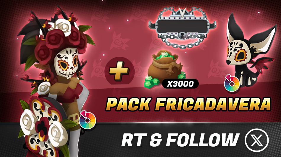 🌹 Flores, elegantes tatuajes, una mascota con un carisma hipnotizante… ¡El pack Fricadavera está mortalmente GENIAL!

🧩Desde hoy, en tu próxima compra con dinero real, obtén la mascota FO-T4s.M4 para completar tu set del Réplicante

📰 dofus-touch.com/es/mmorpg/actu…

🍀 RT y follow