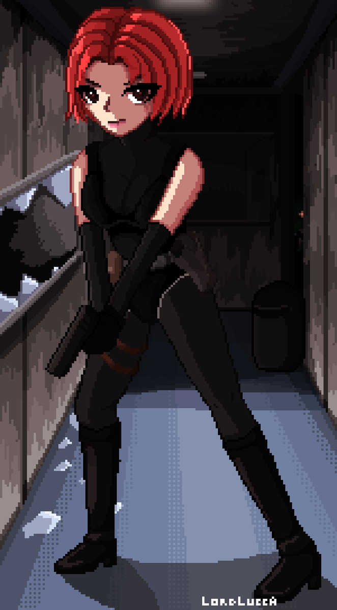 "This isn't a joke you idiot! We were just attacked by a big ass lizard!"

I finished Dino Crisis for the first time recently and I adored Regina's sass throughout the whole thing, so this is my contribution to convince Capcom to remake it #RetroGaming #PixelArt #DinoCrisis #PS1