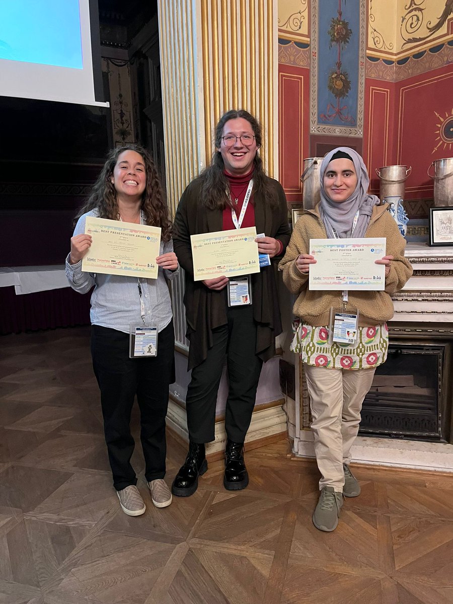 Mracek Lab (@lab_mracek) on Twitter photo 🎉 Huge congratulations to our team! 🎉 At the PhD Student Conference from <a href="/FGU_AVCR/">Fyziologický ústav AV ČR</a>, we proudly took home the Best Presentation Awards: 1st place to Michal and 2nd place to María! 🥇🥈 Plus, a 3rd Best Poster Award for Habiba! 🏆👏 #PhDLife #ProudLab 🎉 Huge congratulations to our team! 🎉 At the PhD Student Conference from <a href="/FGU_AVCR/">Fyziologický ústav AV ČR</a>, we proudly took home the Best Presentation Awards: 1st place to Michal and 2nd place to María! 🥇🥈 Plus, a 3rd Best Poster Award for Habiba! 🏆👏 #PhDLife #ProudLab