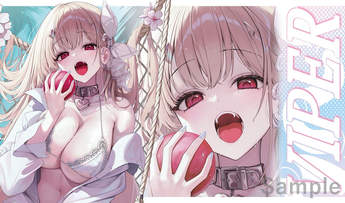 WEB頒布 新作情報
「バイパー」のスリーブとプレイマットになります。イラストはGH様(@G_home_)になります! 