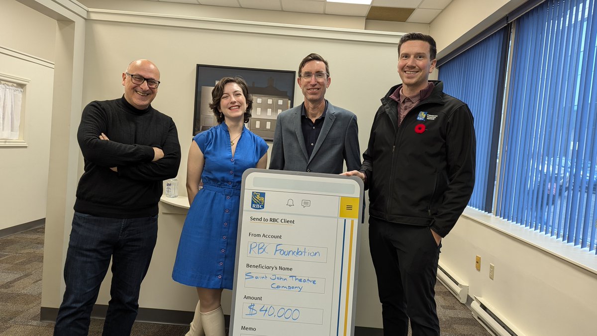 atlanticrep's tweet image. We are deeply thankful to the RBC Foundation for their ongoing support of @atlanticrep. Your generosity enables us to deliver inspiring performances and engage young theatre-makers in our community.  @RBC   Photo: Stephen Tobias, Caroline Bell, Kyle Gulliver, Greg Sloan