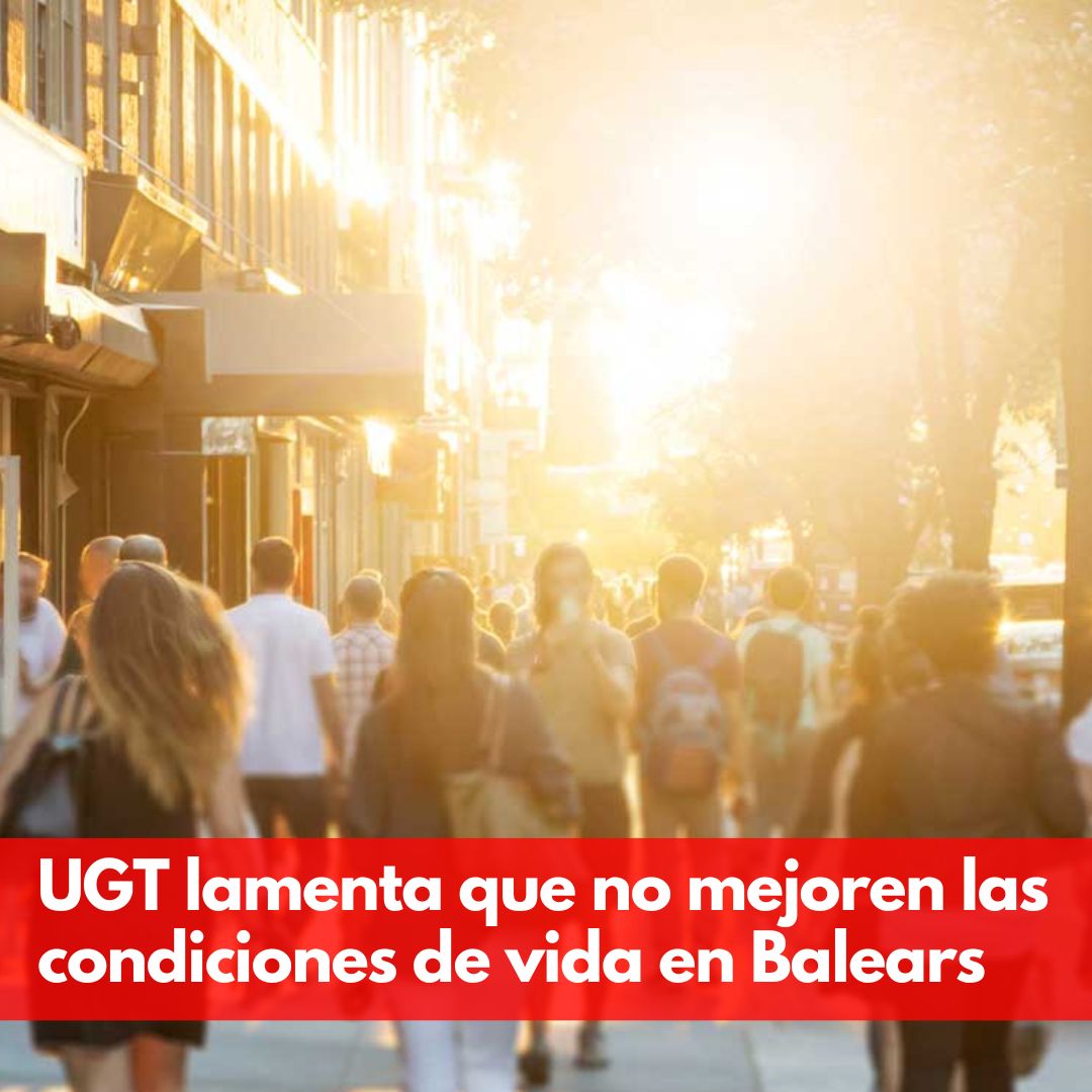 UGTIllesBalears's tweet photo. 🔴Lamentamos que las #CondicionesDeVida no mejoren pese a batir un nuevo récord de empleo en octubre.
📊603.398 cotizantes y ➖de 30 mil paradxs.
❌Sociedad empobrecida: sin acceso a la vivienda.
❌Salud deteriorada por fuertes cargas de trabajo.
🖇️https://t.co/aH6pNny1t7 https://t.co/0hiZthMnMv
