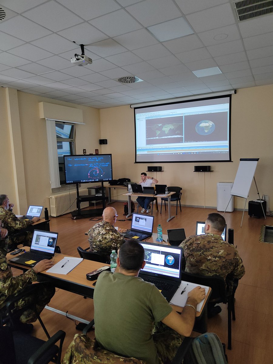 Our team, is leading the Space Battle Management course at the Scuola di Aerocooperazione di Guidonia
#SpaceBattleManagement #SpaceSituationalAwareness #SatelliteSafety #CollisionAvoidance #SpaceSurveillance #Aerospace #SpaceTraining #space #defence