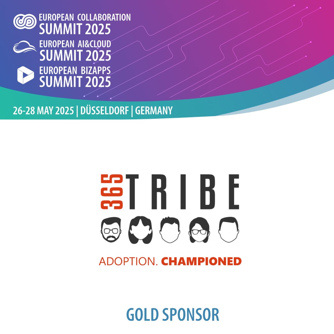 We're thrilled to welcome <a href="/your365tribe/">365Tribe</a> as a Gold Sponsor for <a href="/collabsummit/">European Collaboration Summit</a>! 🥇 Get ready to explore their expertise in Microsoft 365 adoption and user engagement at #CollabSummit.

Don’t miss out—register today! 👇 #Microsoft365 #ECS2024 #Collaboration

csmmt.eu/2025sponsors