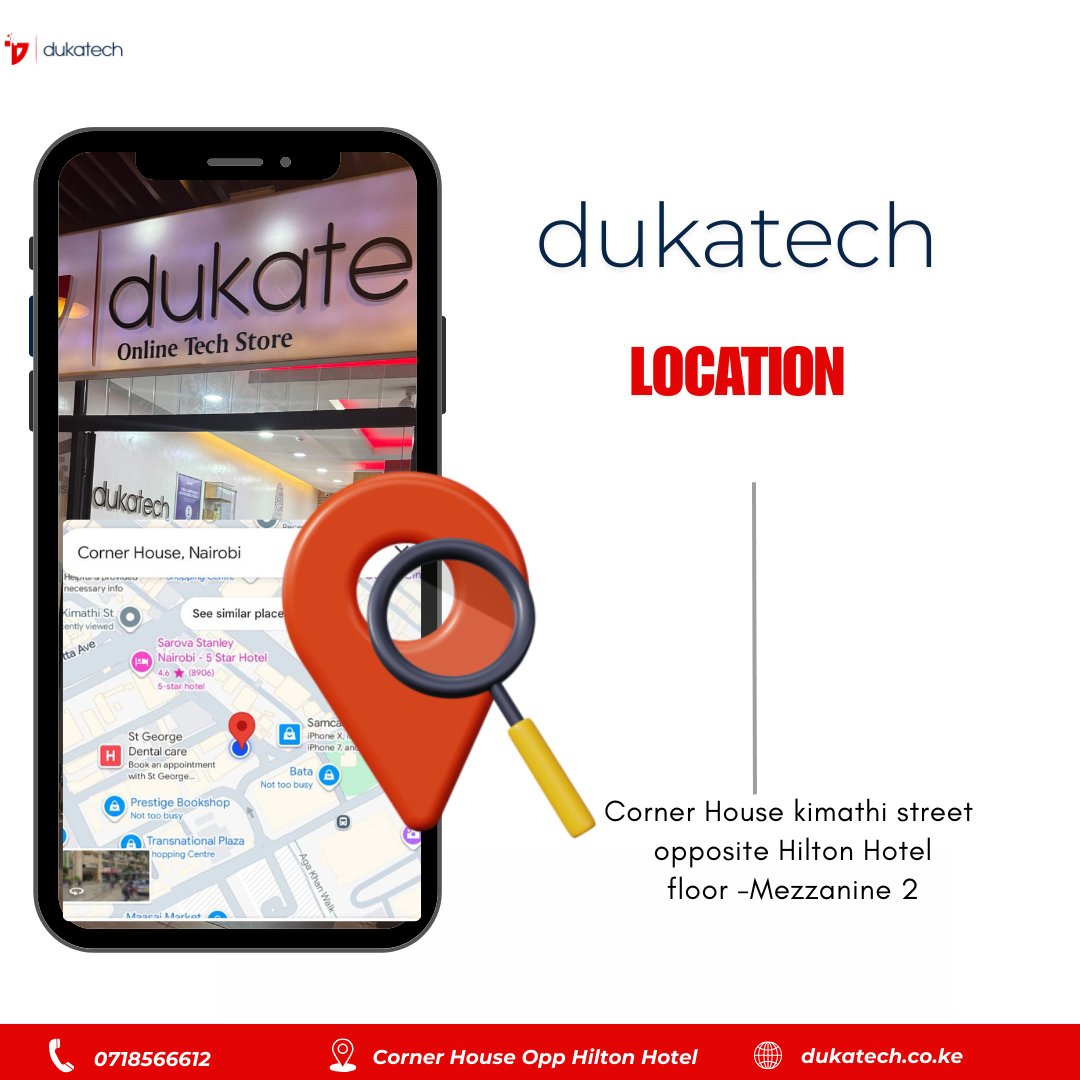 dukatechstores's tweet photo. We are located at corner house ,Opposite Dedan Kimathi statue or opposite Hilton hotel 
 call us today on 0718566612
#nairobi #tech https://t.co/4nQbKavycc