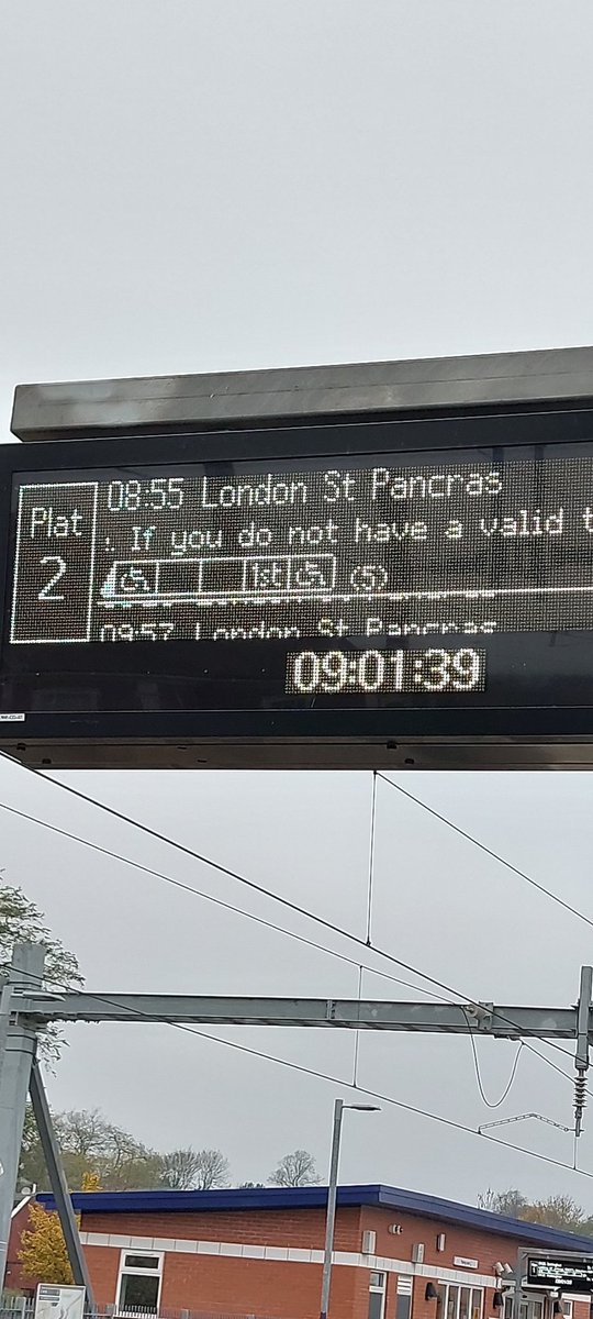 AliCheyney's tweet photo. @EastMidRailway why do we only sometimes get the carriage letters? I find it hard to know where to stand on the platform anyway but hate having to walk between carriages 😑 https://t.co/1PXg92mqjC