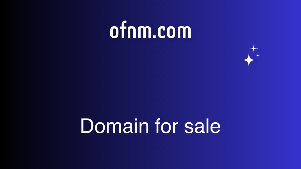 adsdomainat's tweet photo. ofnm 
Four letters
Domain for sale 
America

https://t.co/KRG9KuR5kq

#domains 
#domain
#google #website #Election2024 https://t.co/J93mFNqAVA