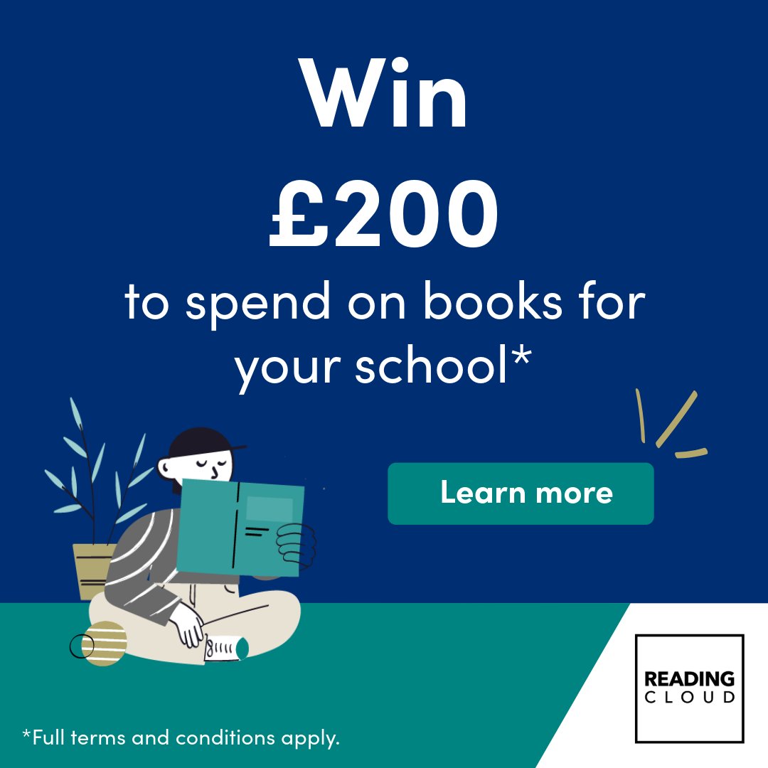 There's still time to win a £200 <a href="/Petersbooks/">Peters</a> voucher for your school! 🎉

Sign up for a new Reading Cloud subscription before 20/12 for a chance to win.

Don't miss on a fantastic opportunity to boost your library.

T&amp;Cs apply (new customers only) 👉 okt.to/V3qoiR