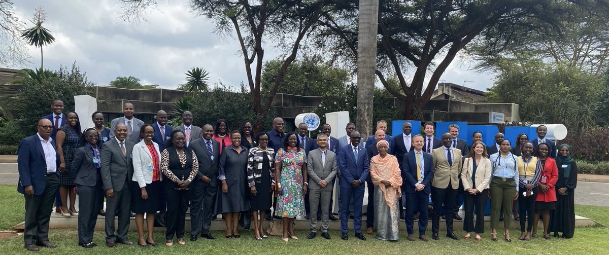 SWJacksonUN's tweet photo. DG Bangura, I &amp; the @UnKenya team were honoured to welcome our brother HE PS @SingoeiAKorir to Gigiri to plan how to mark 60 years of #Kenya’s remarkable diplomatic journey. The @UN &amp; Kenya have continued to lift each other to spectacular heights since joining the UN in 1963. https://t.co/aTXFGvwGiY