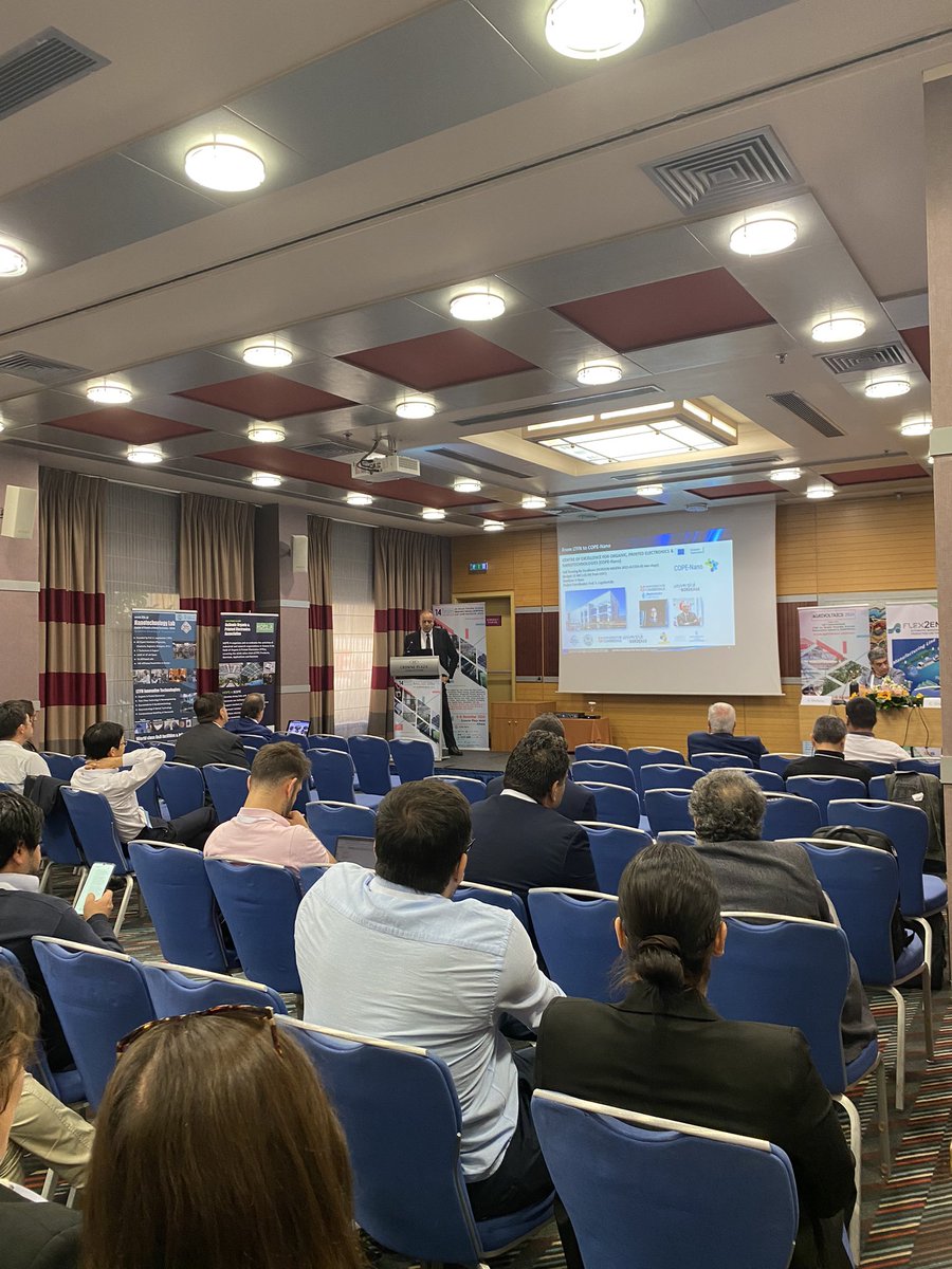 LTFN-Nanolab (@ltfn_nanolab) on Twitter photo Day 2 of “14th Inter. Conf. & Exh. on Green Flexible Printed Electronics Industry and #AGRIVOLTAICS 2024” icefpe.com invited talk by Prof. <a href="/ALaskarakis/">Argiris Laskarakis</a> on #COPENano #Teaming Project & COPENano Center of Excellence <a href="/NANOTEXNOLOGY_/">NANOTEXNOLOGY</a> <a href="/REA_research/">European Research Executive Agency</a> <a href="/GSRT_GR/">ΓΓΕΚ</a> <a href="/HorizonEU/">Horizon Europe 🇪🇺</a> Day 2 of “14th Inter. Conf. & Exh. on Green Flexible Printed Electronics Industry and #AGRIVOLTAICS 2024” icefpe.com invited talk by Prof. <a href="/ALaskarakis/">Argiris Laskarakis</a> on #COPENano #Teaming Project & COPENano Center of Excellence <a href="/NANOTEXNOLOGY_/">NANOTEXNOLOGY</a> <a href="/REA_research/">European Research Executive Agency</a> <a href="/GSRT_GR/">ΓΓΕΚ</a> <a href="/HorizonEU/">Horizon Europe 🇪🇺</a>
