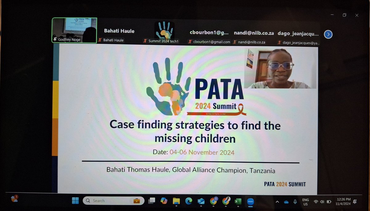 BahatiHauleTz's tweet photo. Happy to virtually present at the #PATASummit on pediatric case finding in Tanzania with @UNICEFTanzania @NACOPHA @DWWT11 @wizara_afyatz on pillar 1 of the #GAAC.
#EndAIDS2020 #GlobalChampion https://t.co/e6ZNux4hiI