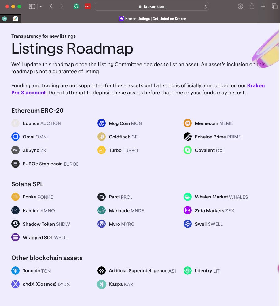 kaspa_Ray's tweet image. Hey @brian_armstrong if listings are free than List Kaspa $Kas POW which is a breakthrough technology which will be running soon at 10 BPS on mainnet which means 4x faster than Solana &amp;amp; 6000x then BTC.

Kaspa is already on Kraken roadmap for spot listing.