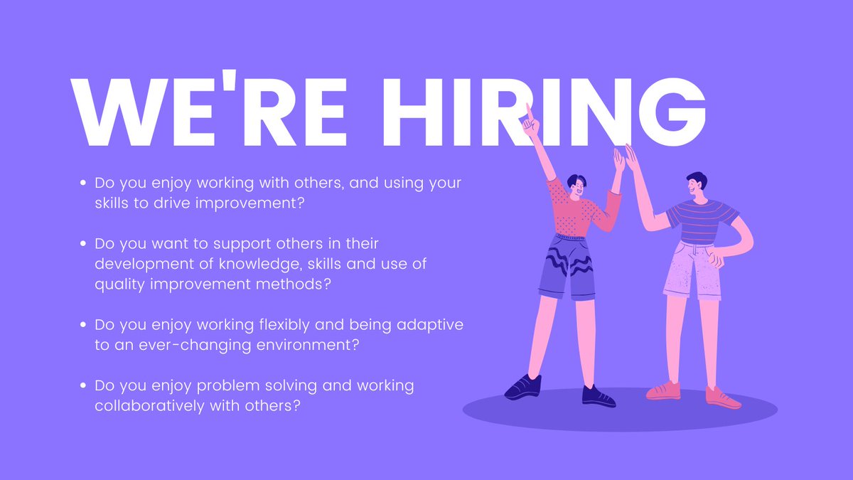 We are looking for a Specialist Educator to join our team. Working within the Quality Improvement team, you will have the opportunity to take on a key role in driving improvements within NES. 

Full information can be found here: apply.jobs.scot.nhs.uk/Job/JobDetail?…