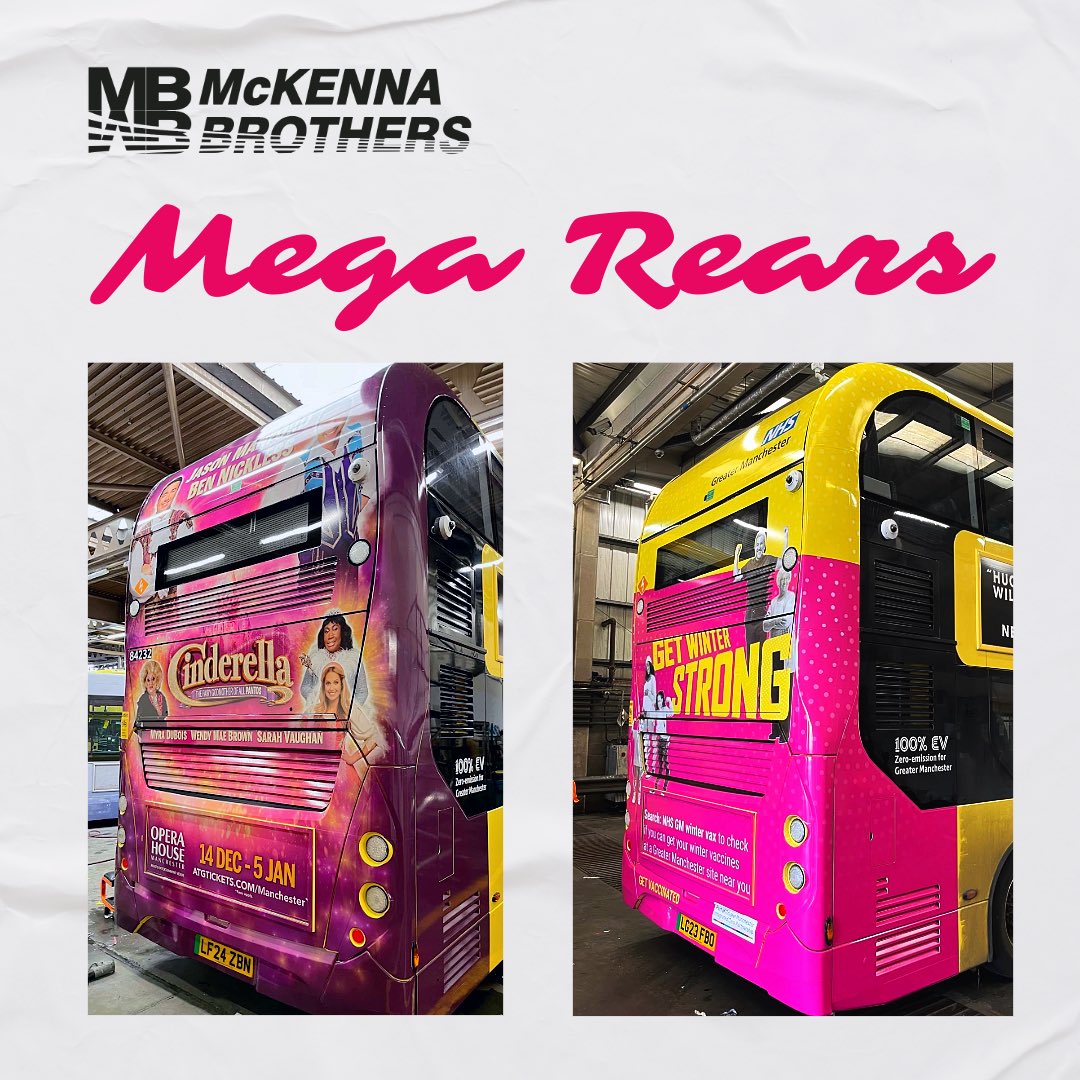 Living the fairytale one post at a time … ✨ 

Checkout some of our latest advertisement wraps for our good friends at Transport For Greater Manchester 🐝 

#transportforgreatermanchester #buswrap #vehiclelivery #tfgm #vehiclegraphics