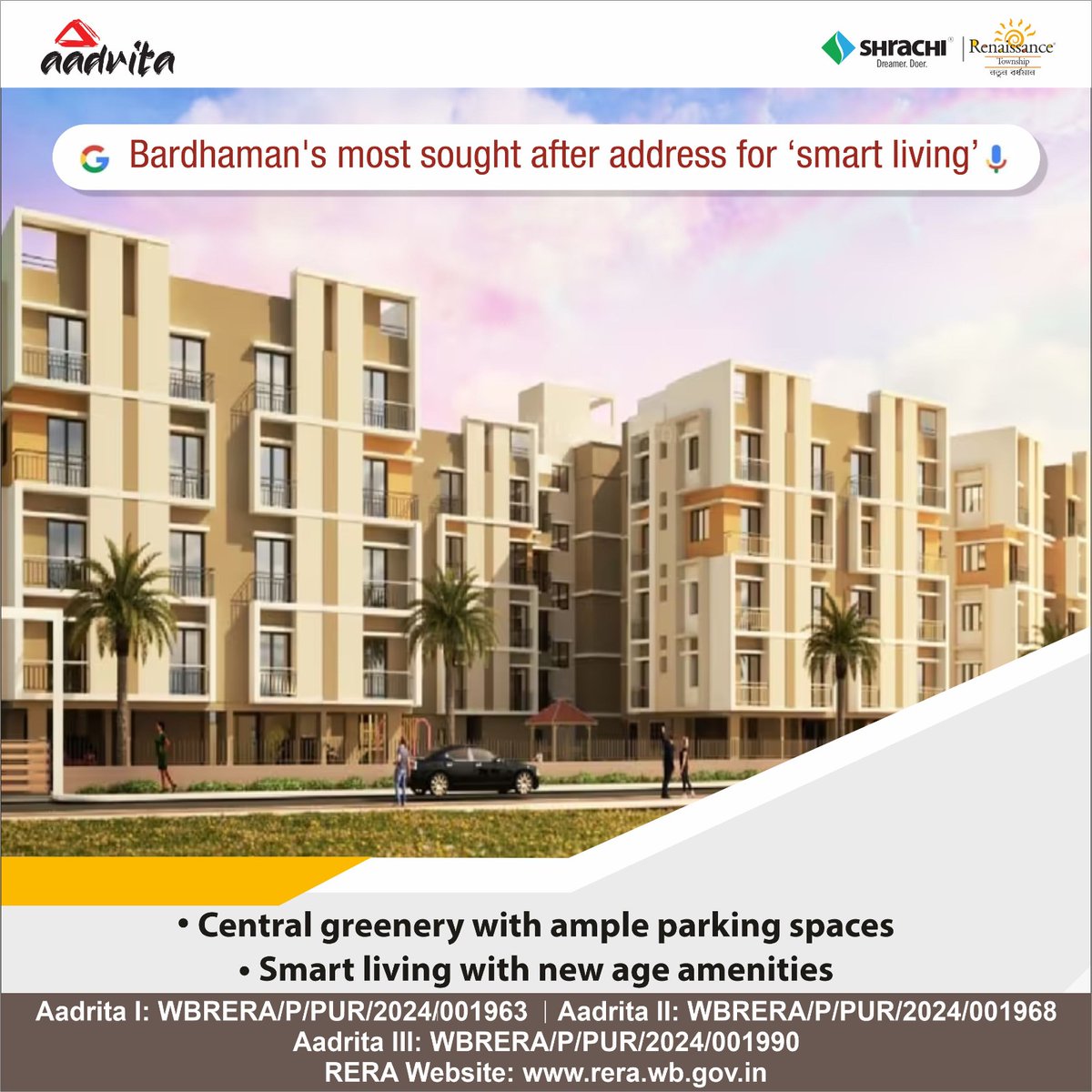 New Bardhaman is getting a brand new destination for 'smart living'. It is an address much coveted by the new generation due to its world-class facilities and features. 

For more information visit: shrachirealty.com 

#ShrachiRealty #RenaissanceTownship #DreamHome #Burdwan