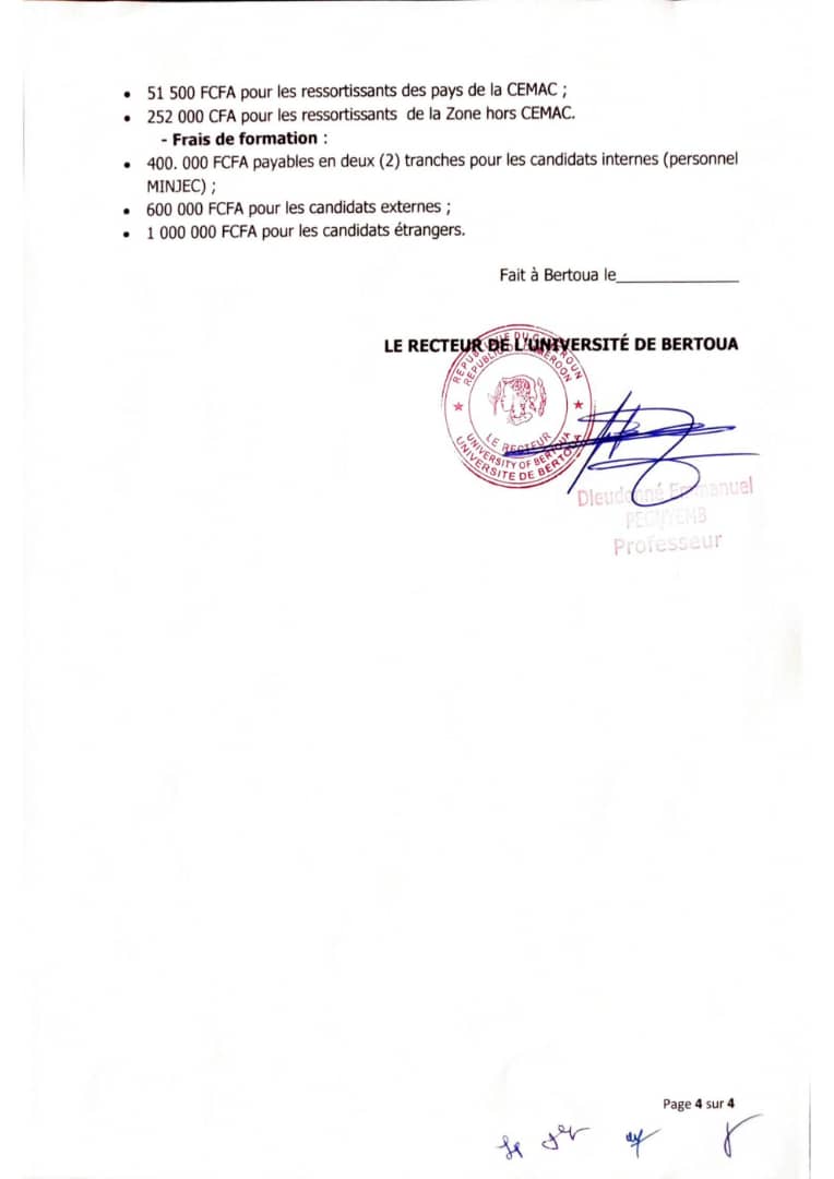 cnepci's tweet photo. APPEL À CANDIDATURE POUR L’ADMISSION EN CYCLE DE MASTER EN SCIENCES DE L’ÉDUCATION ET EN INGÉNIERIE SOCIALE À L’UNIVERSITÉ DE BERTOUA AU TITRE DE L’ANNÉE UNIVERSITAIRE 2024-2025.
LA FORMATION SE DÉROULERA AU CENTRE NATIONAL D'ÉDUCATION POPULAIRE ET CIVIQUE  A NKOLNDA https://t.co/ANetxWGjog