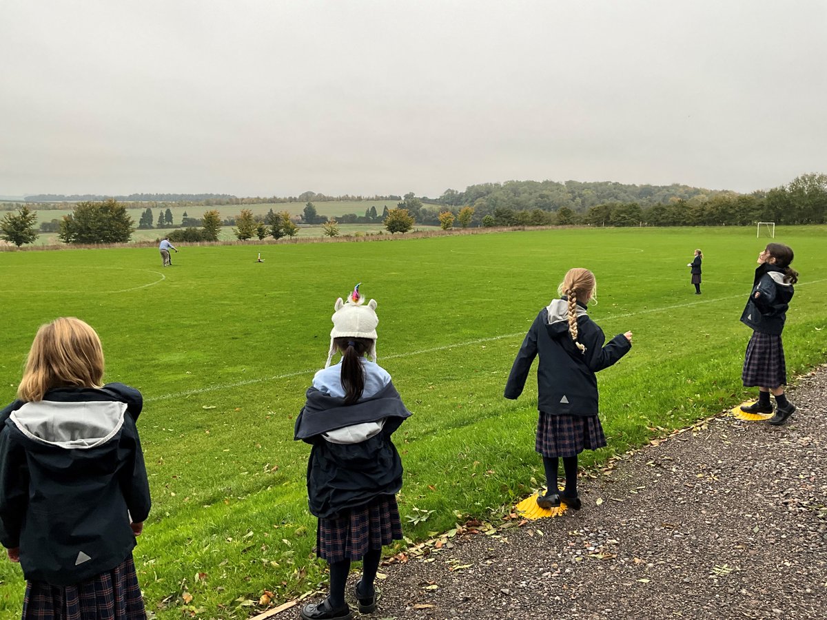 The girls were learning about rocket dynamics this week. They constructed their own stomp rocket designs and then viewed some dry powder rocket flights, making their own predictions about the speed, height, etc.