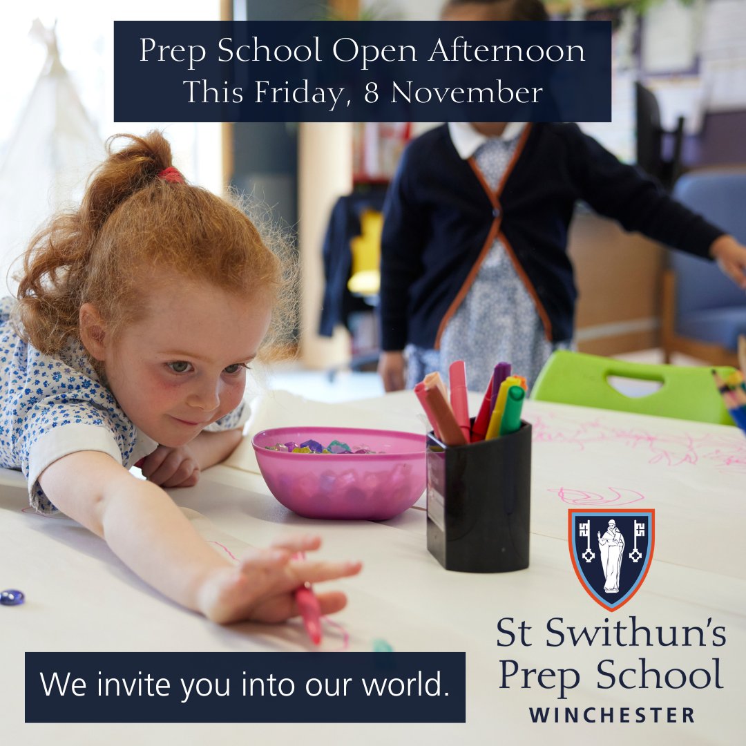 ✨ OPEN AFTERNOON THIS FRIDAY ✨

We invite you into our world. See the Prep School, meet our staff and find out about St Swithun’s life from the pupils themselves. Friday 8 November, 1:30pm. Sign up via the website.