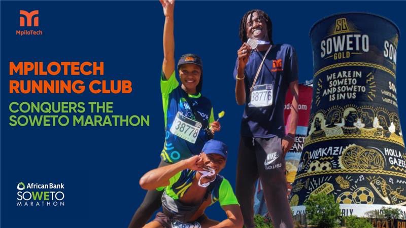 MpiloTech's tweet image. The #MpiloTech Running Club took to the streets of Soweto for the #AfricanBankSowetoMarathon and had an unforgettable experience!

Watch: youtu.be/8ecAoglWYP8

Join us as we continue to drive #wellnessintech space, run, challenge ourselves, and create lasting memories.