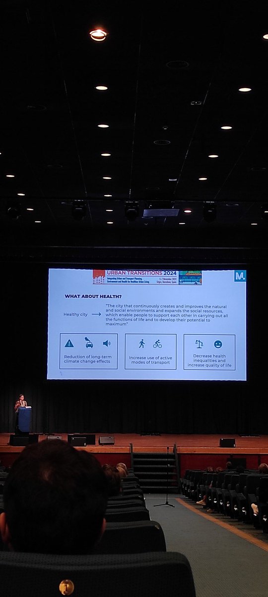 The 15-minute city concept focuses on creating livable, sustainable urban spaces where essential services are within a 15-minute walk or bike ride. This model aims to improve both physical &amp; mental health, as explored in a study of Barcelona’s health data. #UrbanTransitions2024