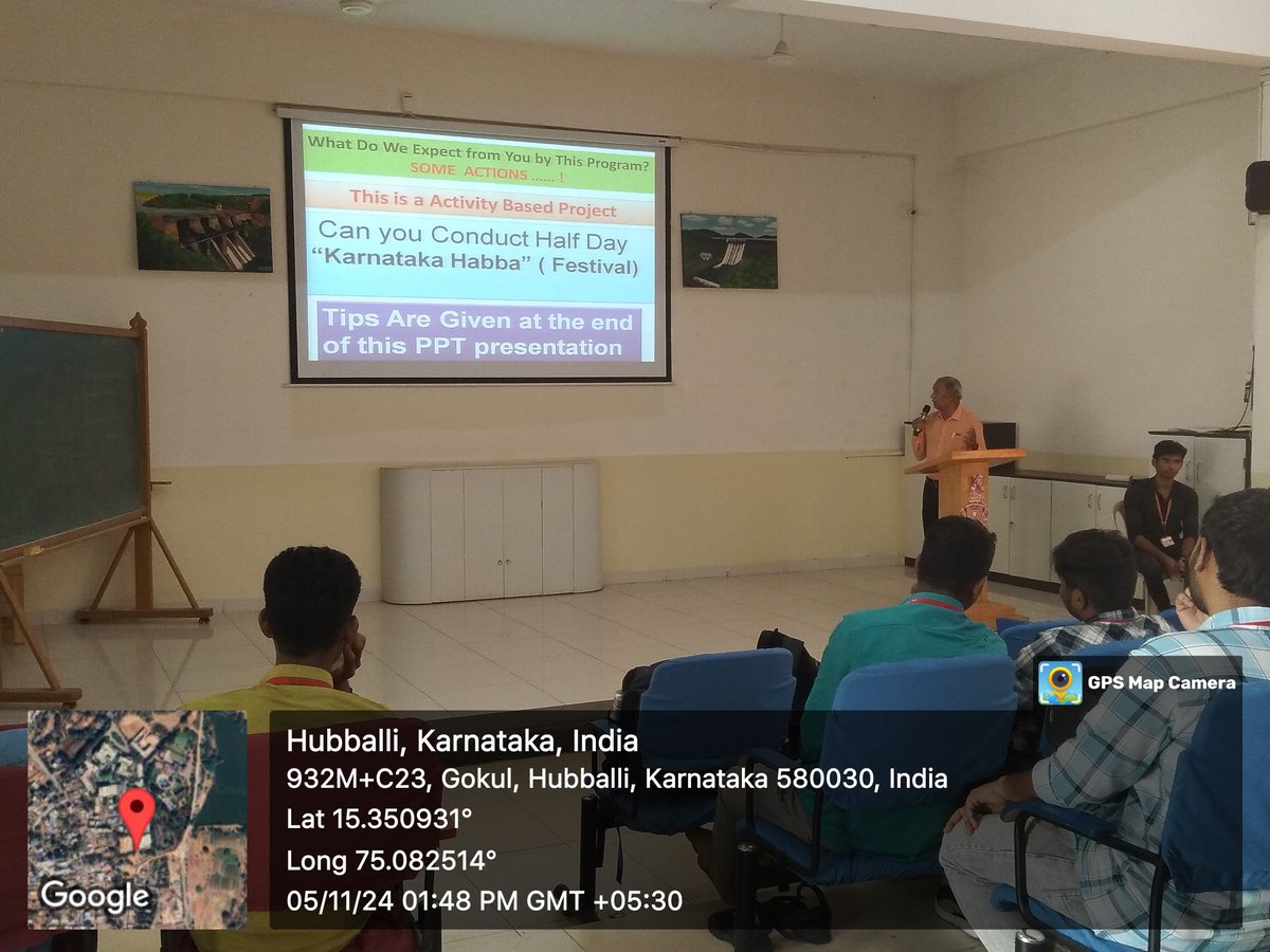 admin_kleit's tweet photo. Mechanical Engg Dept Association Activity on Karnataka Vihbava by Mr. Ravindra H., 05.11.2024 at 1.30pm https://t.co/OKXpjdxHAR