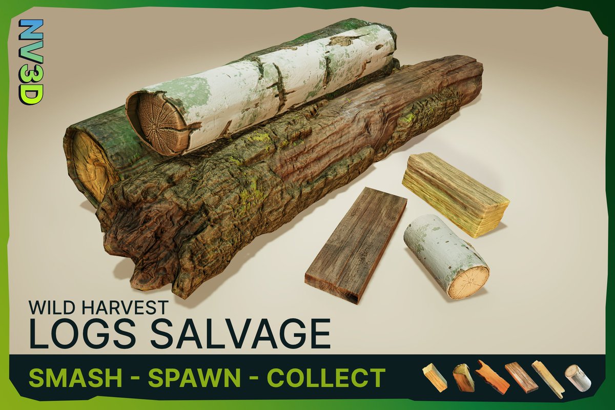 🚨50% OFF Wild Harvest: Log Salvage

#gamedev #unity #indiedev 

Check it out here 👇
assetstore.unity.com/packages/3d/pr…