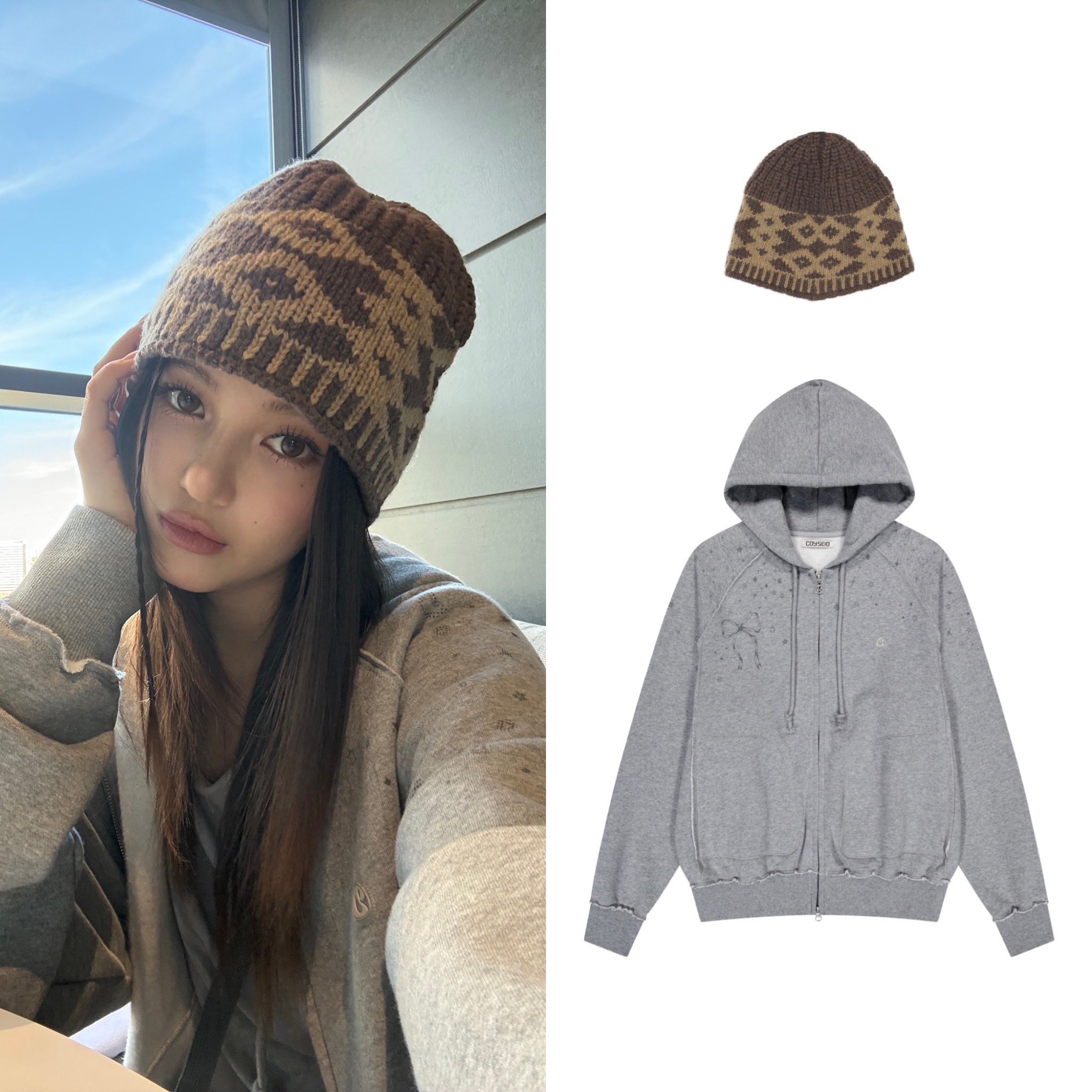 LOW CLASSIC JACQUARD BUCKET BEANIE